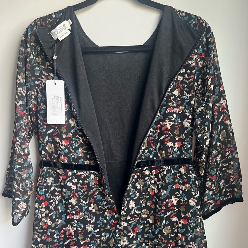 NWT Molly Bracken Dress with 3/4 Sleeves and Crew Neck - Small - Picture 10 of 16